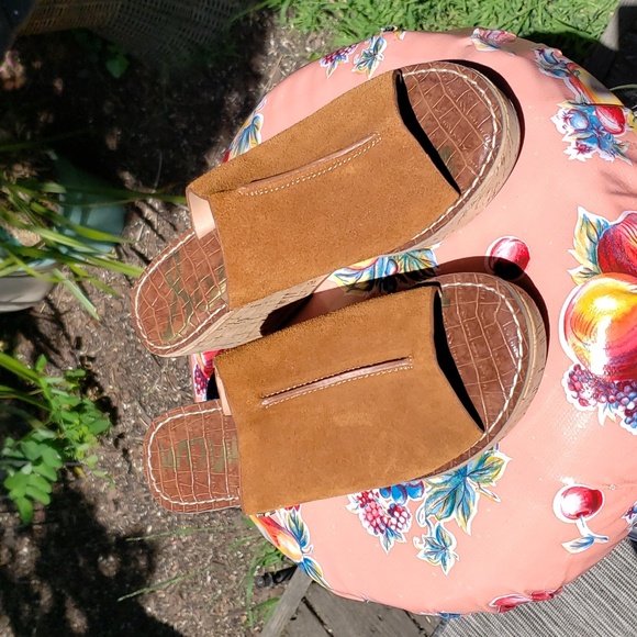 Sam Edelman Suede Ranger Wedge Sandals Size 9 - Picture 2 of 16